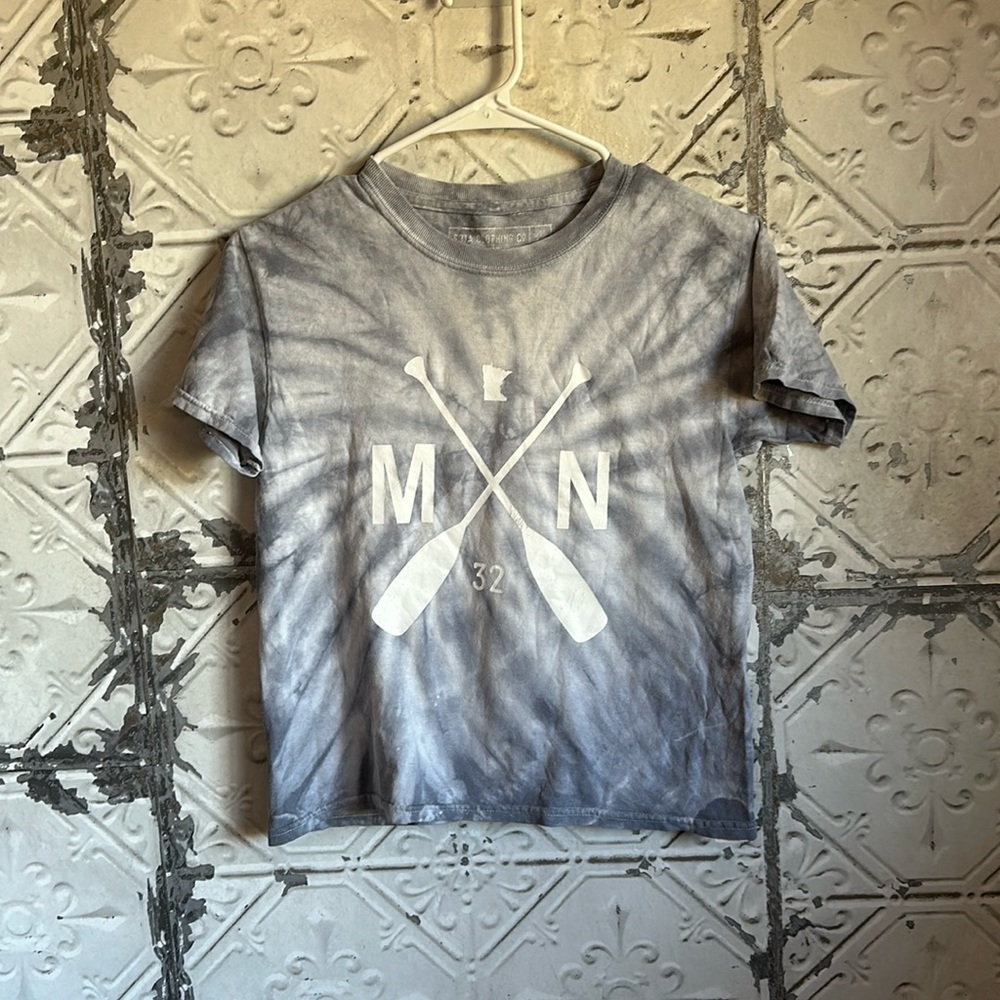 Sota brand Minnesota tie dye crop tee